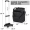Black BBQ แคมป์ปิ้ง Picnic Insulated Trolley Cooler Bag Nylon Waterproof