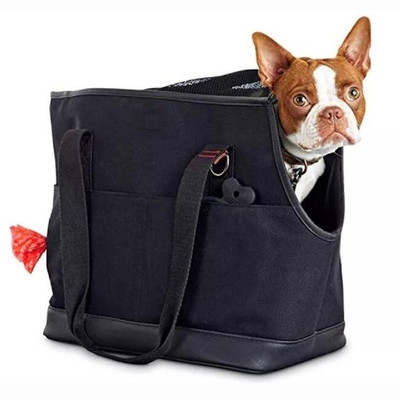ผ้าใบสะพายไหล่พรีเมี่ยมกระเป๋าเดินทางสัตว์เลี้ยงสุนัขและแมว