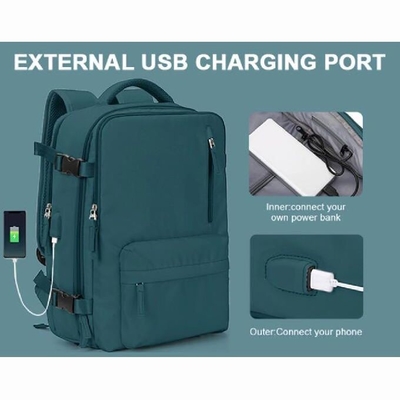 กระเป๋าแล็ปท็อปสำนักงานกลางแจ้ง Sports Rucksack Casual Daypack 14 นิ้วพร้อมพอร์ต USB