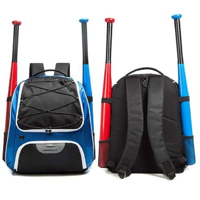 Softball Helment แยกช่องใส่รองเท้าเบสบอล Bat Bag Backpack