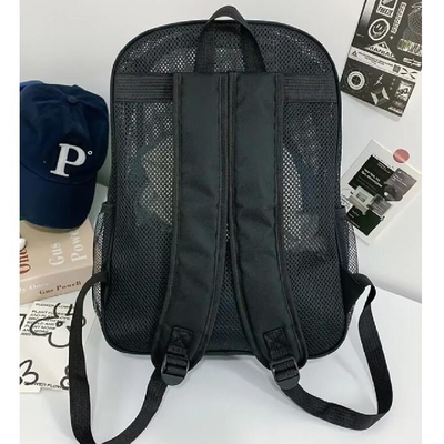 แฟชั่น นักศึกษา Unisex กระเป๋าเป้กระเป๋าสตางค์ Mesh กระเป๋าสตางค์โรงเรียน Summer Mesh กระเป๋าสตางค์หาด