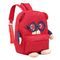 กระเป๋านักเรียนเด็กสาวกระเป๋าเป้สะพายหลังสีแดงเหมาะสำหรับชีวิตประจำวันของโรงเรียน