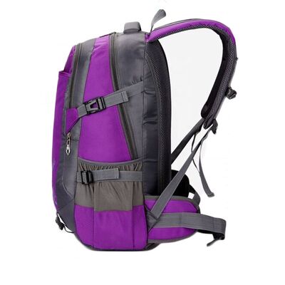 Water-resistant Nylon Outdoor Sports Bag With Mesh Back Panel For Breathability And Reflective Strips