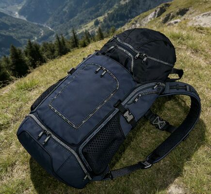 กระเป๋าใส่ของเล่นกลางแจ้ง 5 ช่อง พร้อมแผงตาข่ายด้านหลังเพื่อการระบายอากาศ - กระเป๋าเป้สะพายหลังน้ำหนักเบาสำหรับยิม เดินทาง และปีนเขา