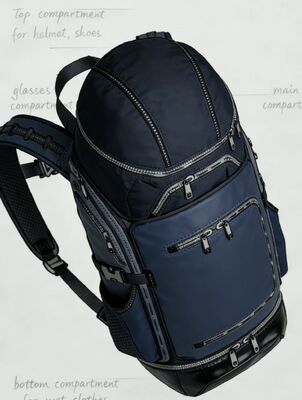 46 X 17 X 28 ซม กระเป๋ากีฬากลางแจ้ง หัวใจเบา ทนทาน 5 ห้องสําหรับออกกําลังกาย เดินทาง