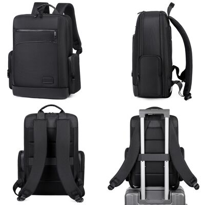 Durable Nylon Laptop Backpack LD6881 Custom Logo 15.6 Inch Water Resistant Daypack