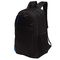 กระเป๋าเป้นักเรียนโพลีเอสเตอร์สีดำน้ำหนักเบา